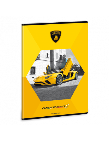 Sešit Lamborghini žluté A4 linkovaný