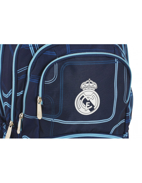 Real Madrid blue lines pětikomorový studentský batoh