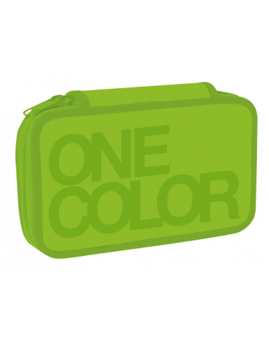 Penál dvoupatrový One Colour zelený