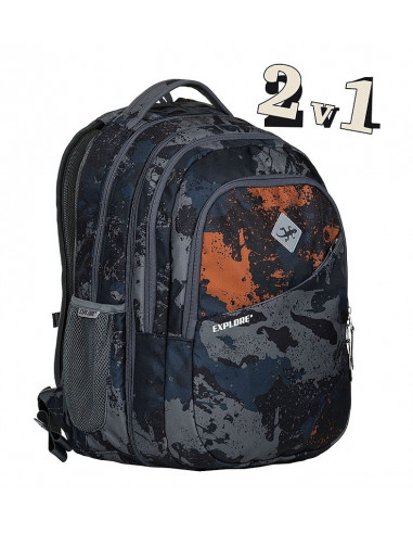Studentský batoh 2v1 DANIEL Camouflage
