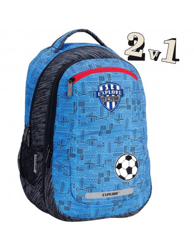 Školní batoh 2v1 VIKI Soccer