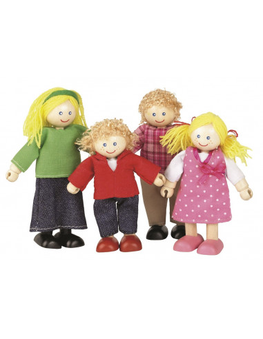 Dřevěné panenky do domečku Rodina