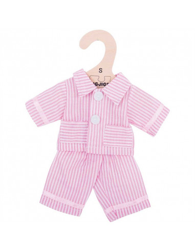 Růžové pyžamo pro panenku 28 cm