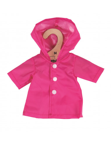 Růžový kabátek  pro panenku 34 cm