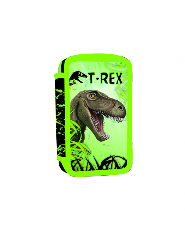 Penál dvoupatrový prázdný T-rex