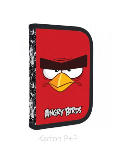 Penál 1patrový s chlopn prázdný Angry Birds
