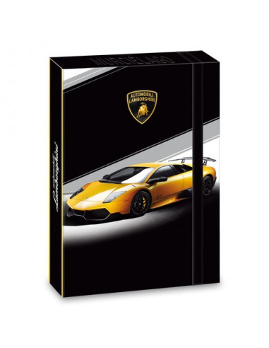 Box na sešity Lamborghini žluté A4