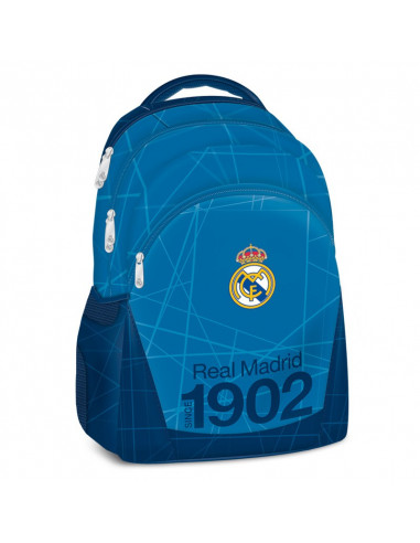 Real Madrid blue pětikomorový studentský batoh